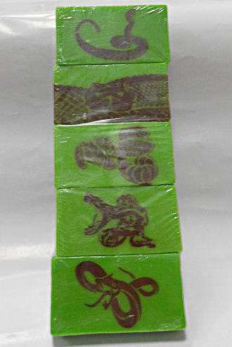 Подарочный набор мыла «Змеи» – набор эксклюзивного мыла ручной работы из 5 штук с ароматом бамбука. Страна-изготовитель: Россия.Артикул:162