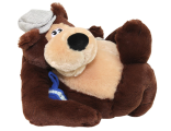 «Медведь Водила» - это косолапый медведь как бы отдыхающий от тяжелых водительских трудов. Исполняет замечательную песню про водителей «Автолюбитель» группы «Жуки», размер 25х29х24 см.