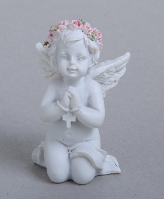 Сувенир &quot;Ангел в венке из роз в молитве&quot; 4 х 6 см