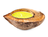 Свеча в кокосе антимаскитная с ароматом цитронеллы, 20х6 см, время горения более 12 часов подходит и для декора интерьера, и в качестве плавающей свечи. В составе только натуральные компоненты: кокос, растительный воск, ароматическое масло